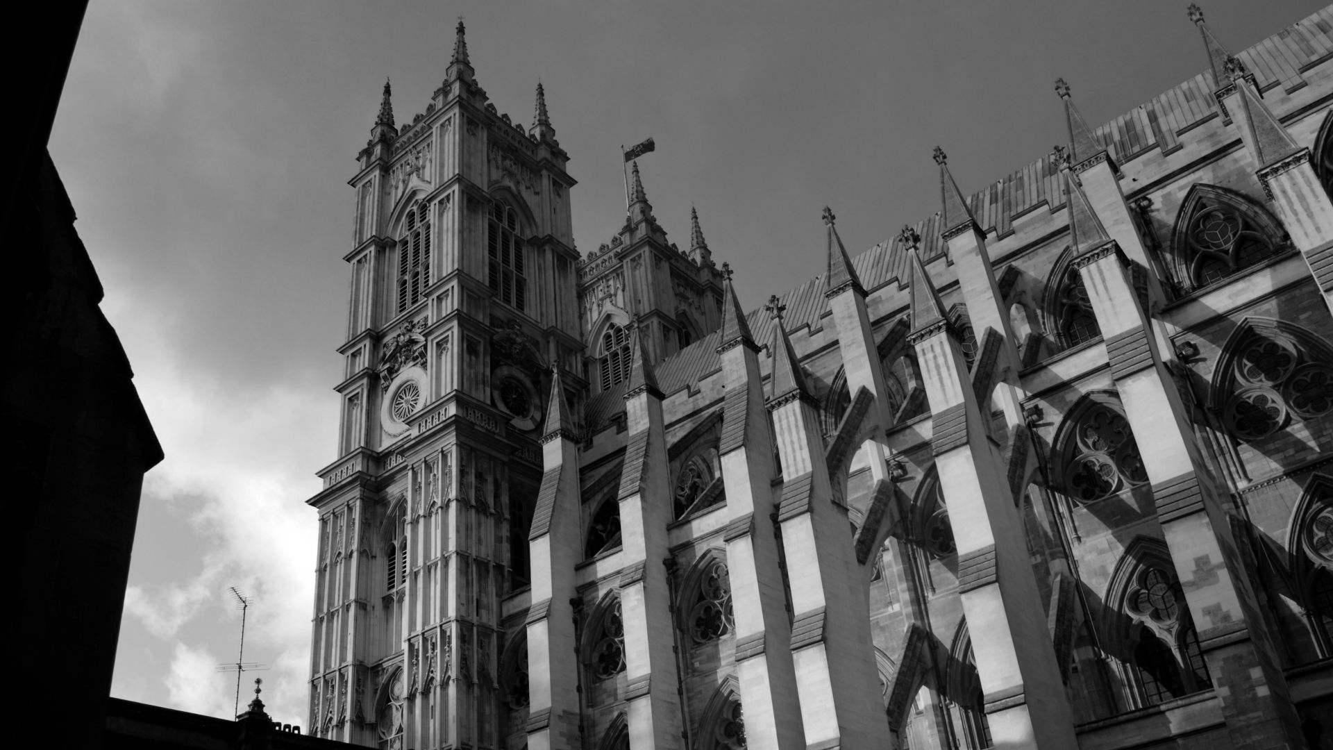Westminster Abbey, formally titled the Collegiate Church of St Peter at Westminster, is a large, mainly Gothic abbey church in the City of Westminster, London, just to the west of the Palace of Westminster.