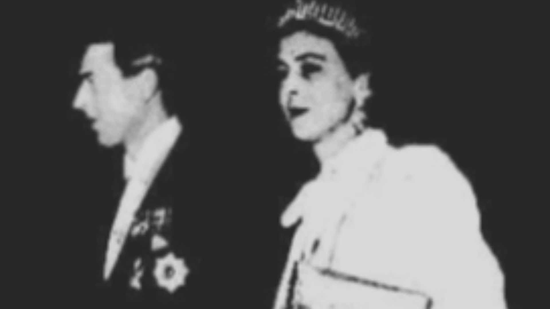 Original Caption: THE Duke and Duchess of Kent arriving for the dinner party given by King Carol and Prince Michael at the Rumanian Legation, in Belgrave Square, which was also attended by the King and Queen, Princess Royal and Lord Harewood.