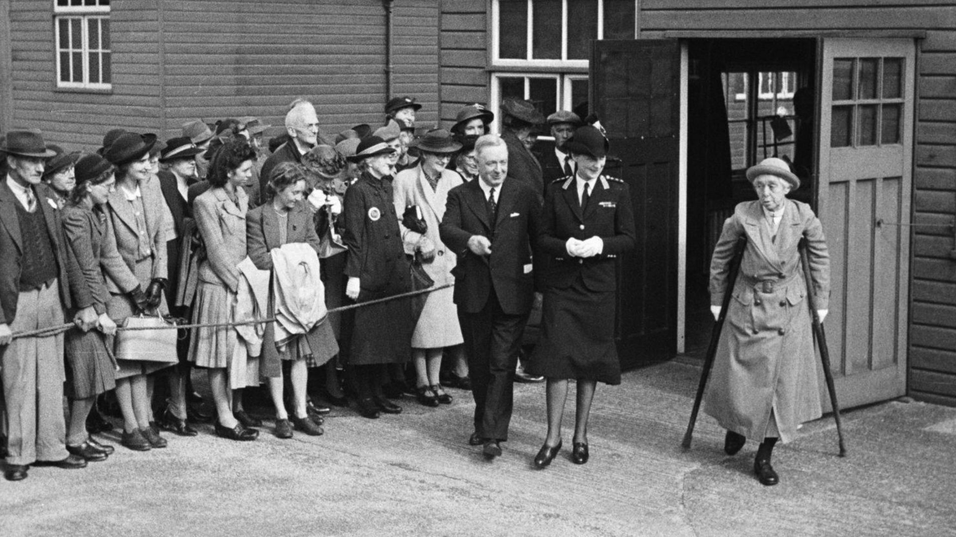 Princess Marina visits Gobowen Orthopaedic Hospital