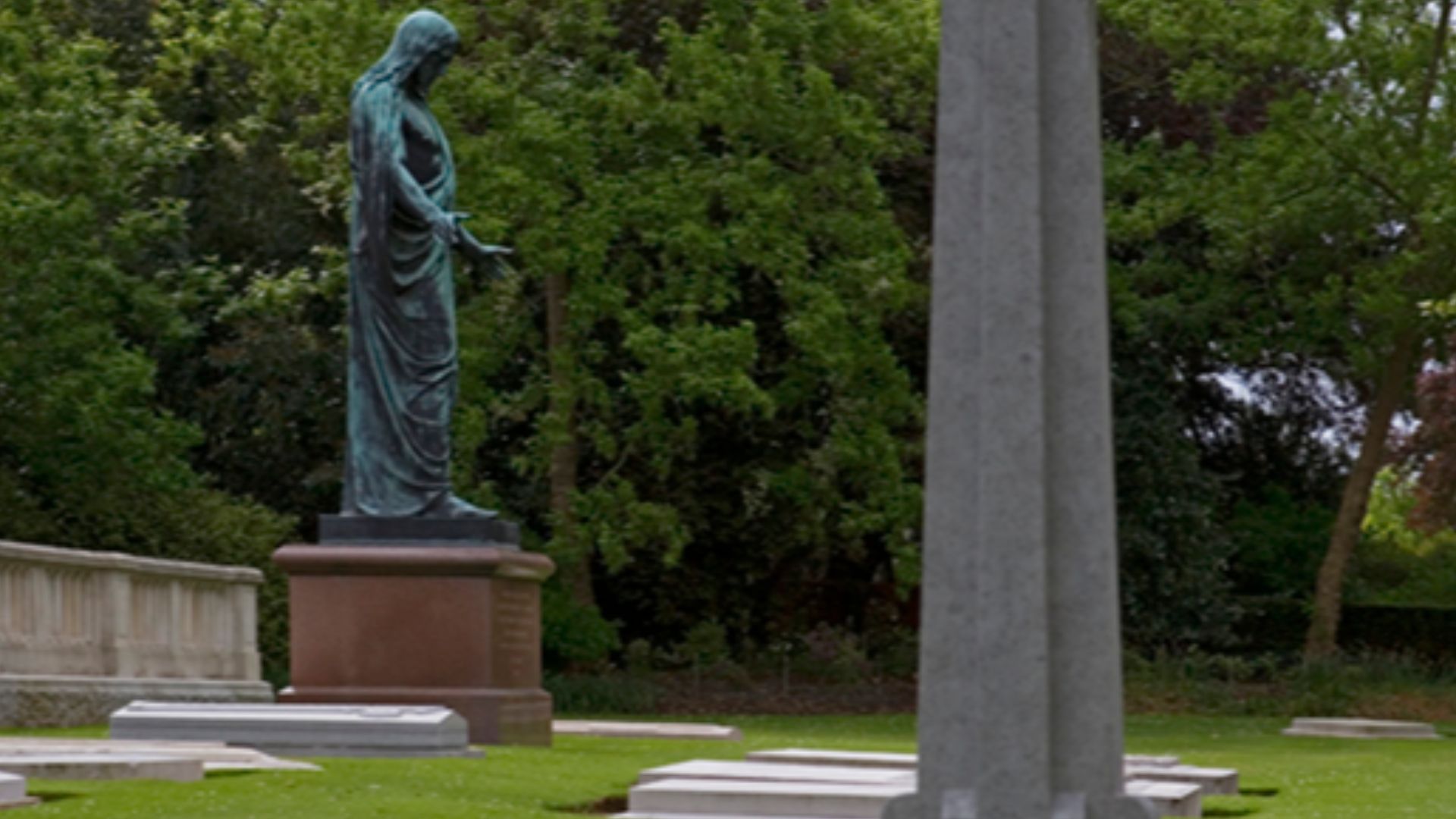 Detail of the Royal Burial Ground adjacent to the Royal Mausoleum in Frogmore Gardens Windsor.