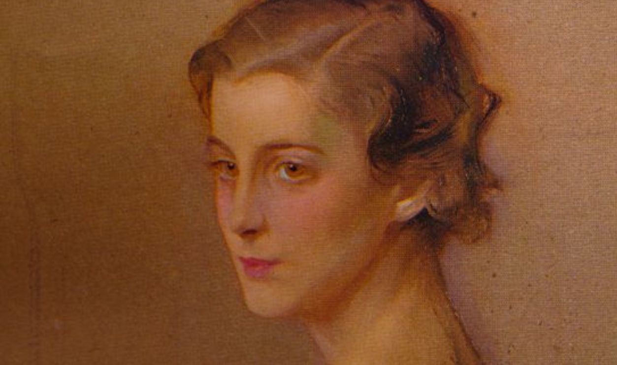 'Study Portrait of HRH the Duchess of Kent', 1934 (1935). Princess Marina, Duchess of Kent (1906-1968), wife of Prince George, Duke of Kent, the fourth son of King George V of the United Kingdom and Mary of Teck. From The Studio Volume 109. [The Offices of the Studio, London, 1935]Artist: Fulop Laszlo, Philip A de Laszlo.