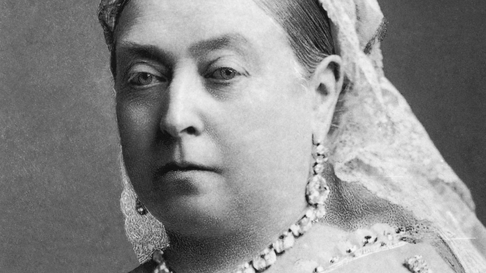 Queen Victoria, 1819–1901, by Bassano, 1882. Glass copy negative, half-plate.