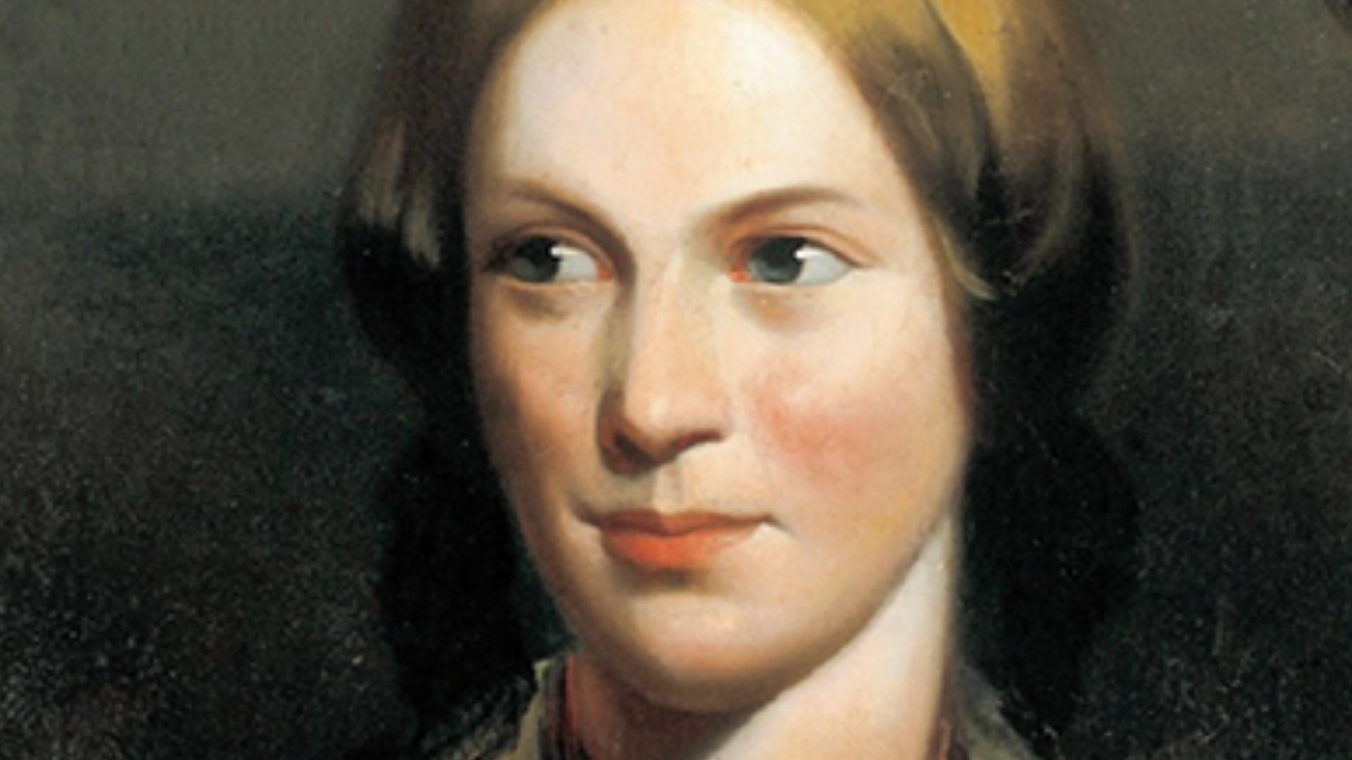 Portrait of Charlotte Bronte by J. H. Thompson, ca. 1855, oil on canvas, The Brontë Society.