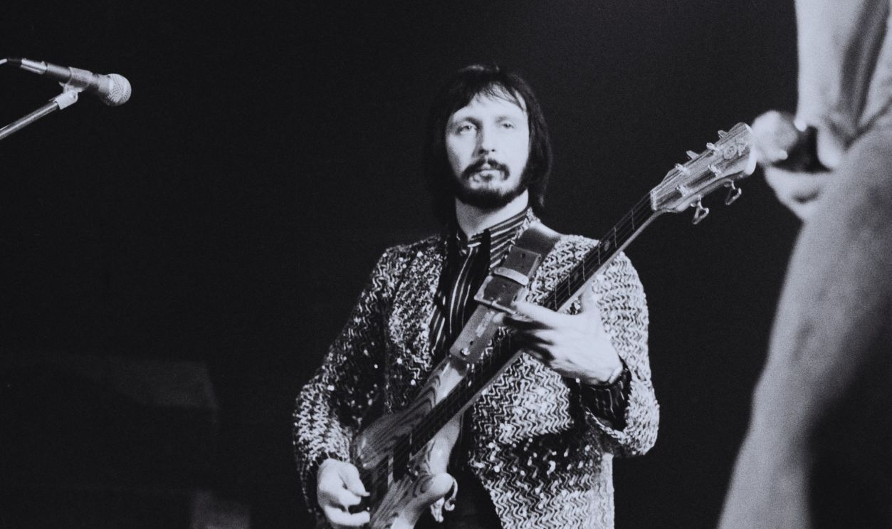 Gettyimages - 1149807264, The Who Live at Wembley British bass guitarist John Entwistle (1944 - 2002) of rock band The Who performing live during the concert tour supporting 'The Who By Numbers' at Wembley Arena, London, UK, 24th October 1975. 