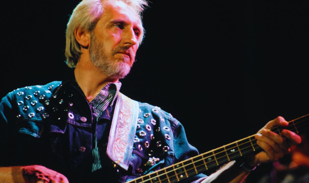 Gettyimages - 110262034, John Entwistle John Entwistle of The Who, performs on stage circa 1996, London.