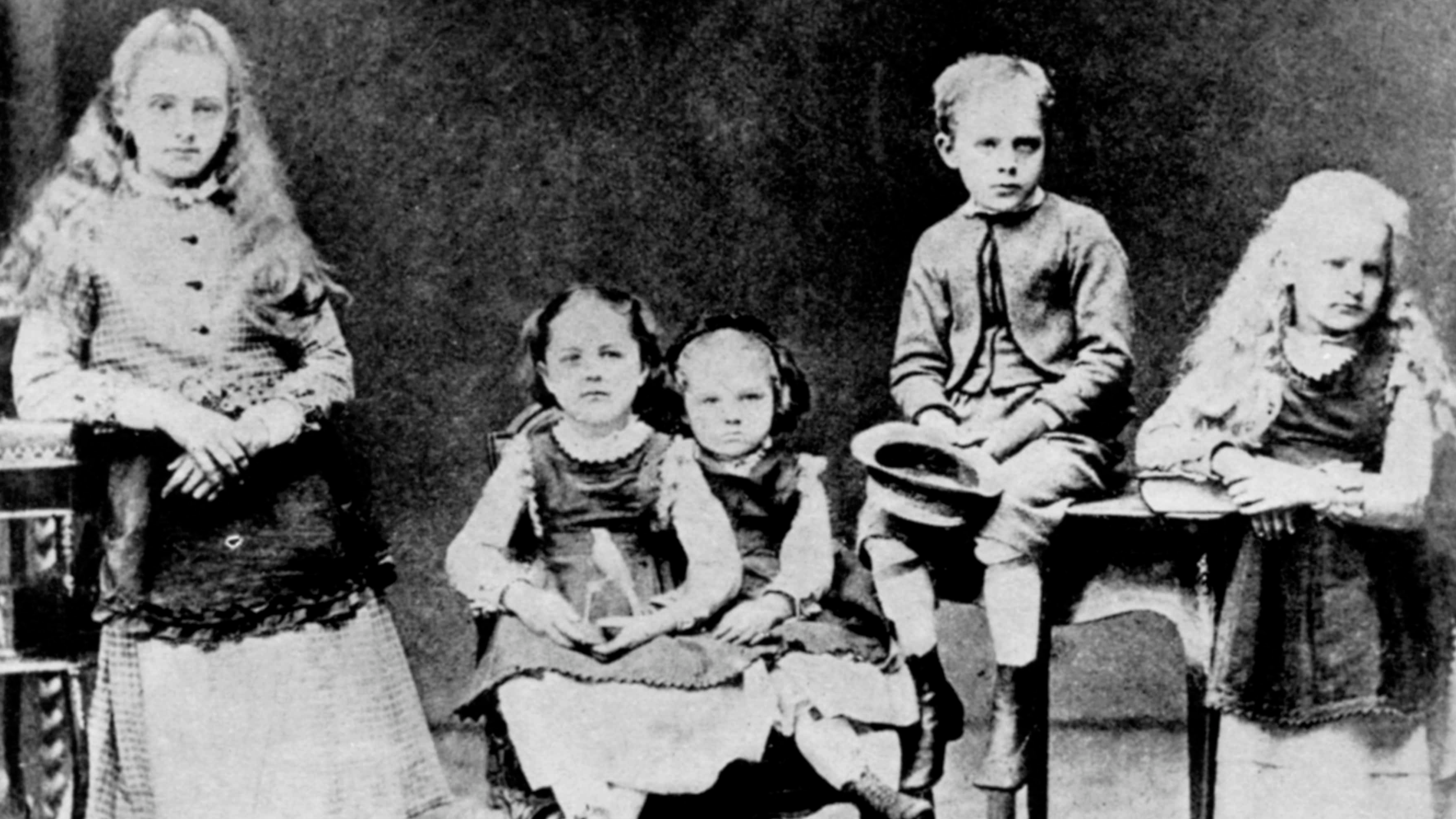 Children of the Sklodowski family, Polish, c1870-1875.