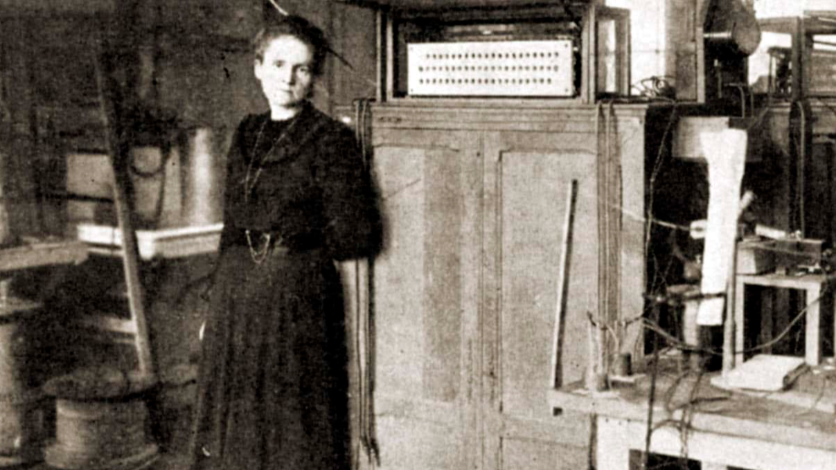 Portrait of the French scientist - Marie Curie.