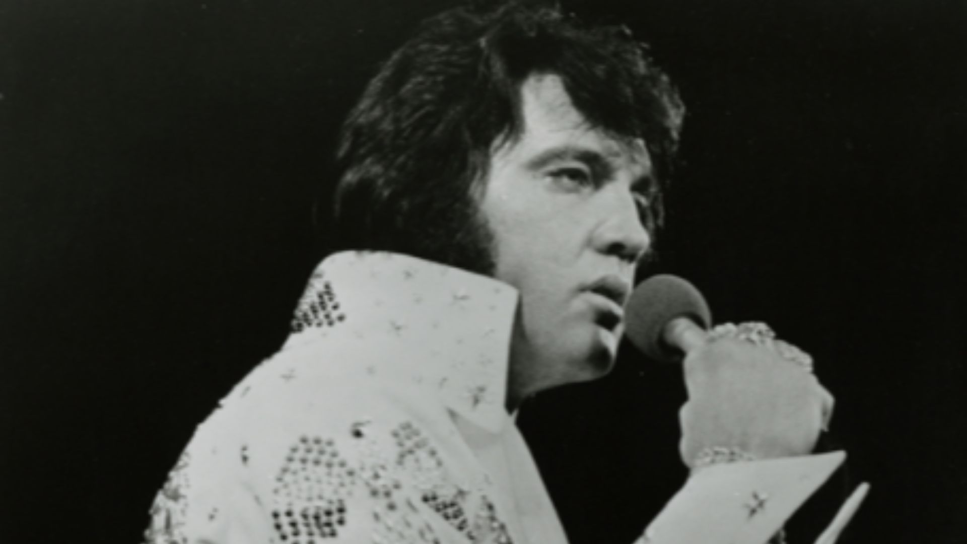 Elvis Presley, as photographed during his Aloha From Hawaii Concert
