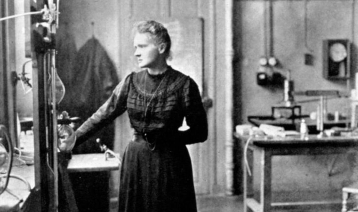 UNSPECIFIED - CIRCA 1754: Marie Curie (1867-1934) Polish-born French physicist in her laboratory, 1912, the year after she was awarded her second Nobel prize (for chemistry). Awarded Nobel prize for physics in 1903 jointly with her husband, Pierre, and Henri Becquerel.