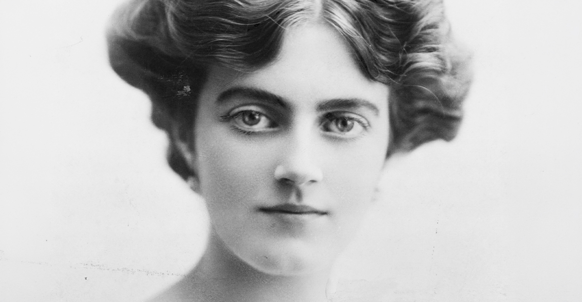 Black and white image of a young Clementine Churchill