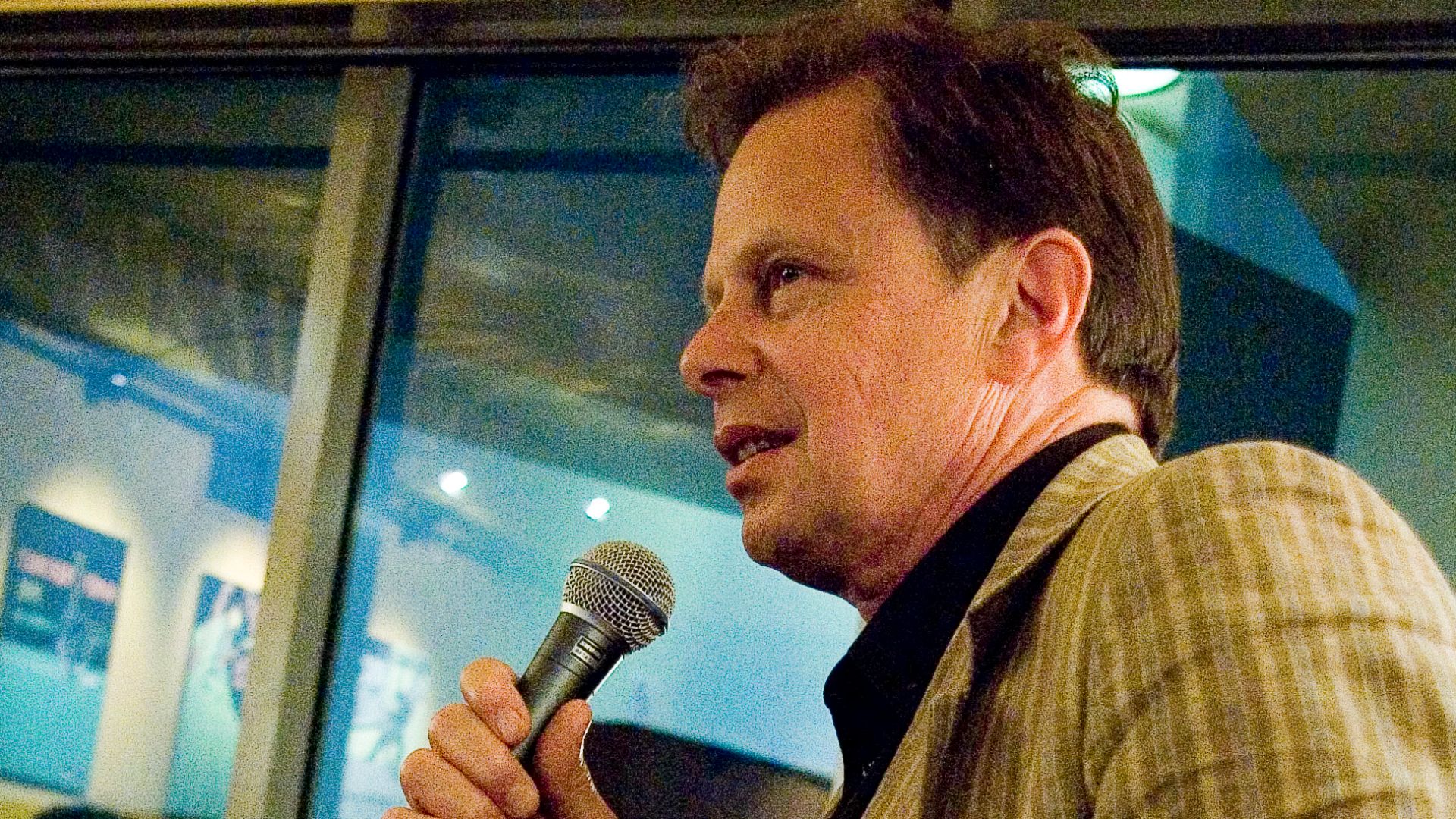 Joe Boyd at the presentation of his book