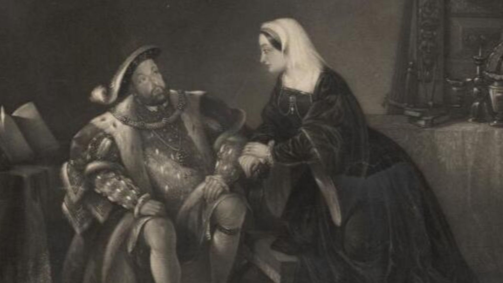 A portrait from the Welsh Portrait Collection at the National Library of Wales. Depicted person:  Henry VIII of England – King of England from 1509 to 1547 (1491–1547)