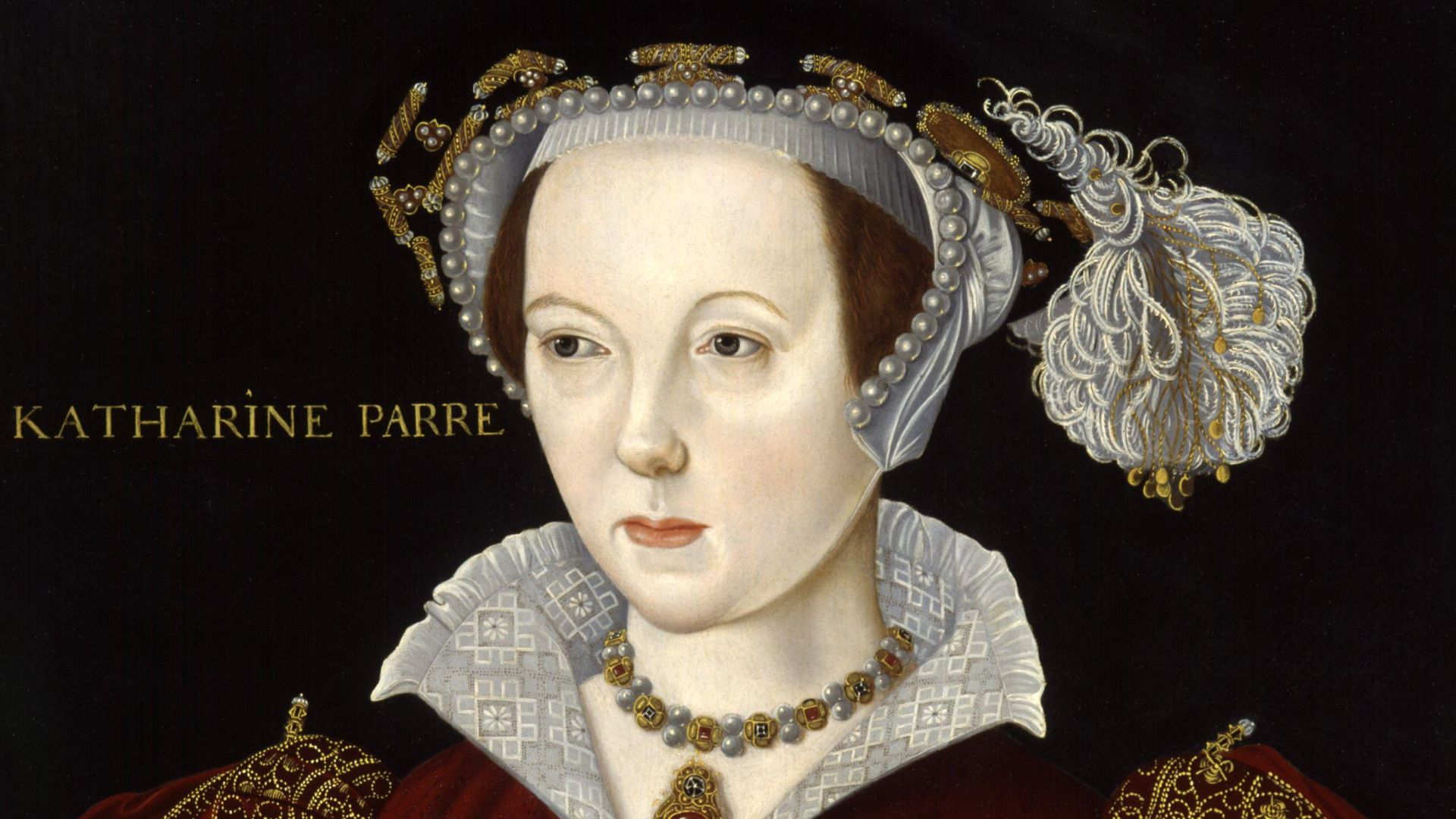 Catherine Parr (1512 - 1548), sixième et dernière épouse d’ Henry VIII d’Angleterre, peut-être par William Scrotts.