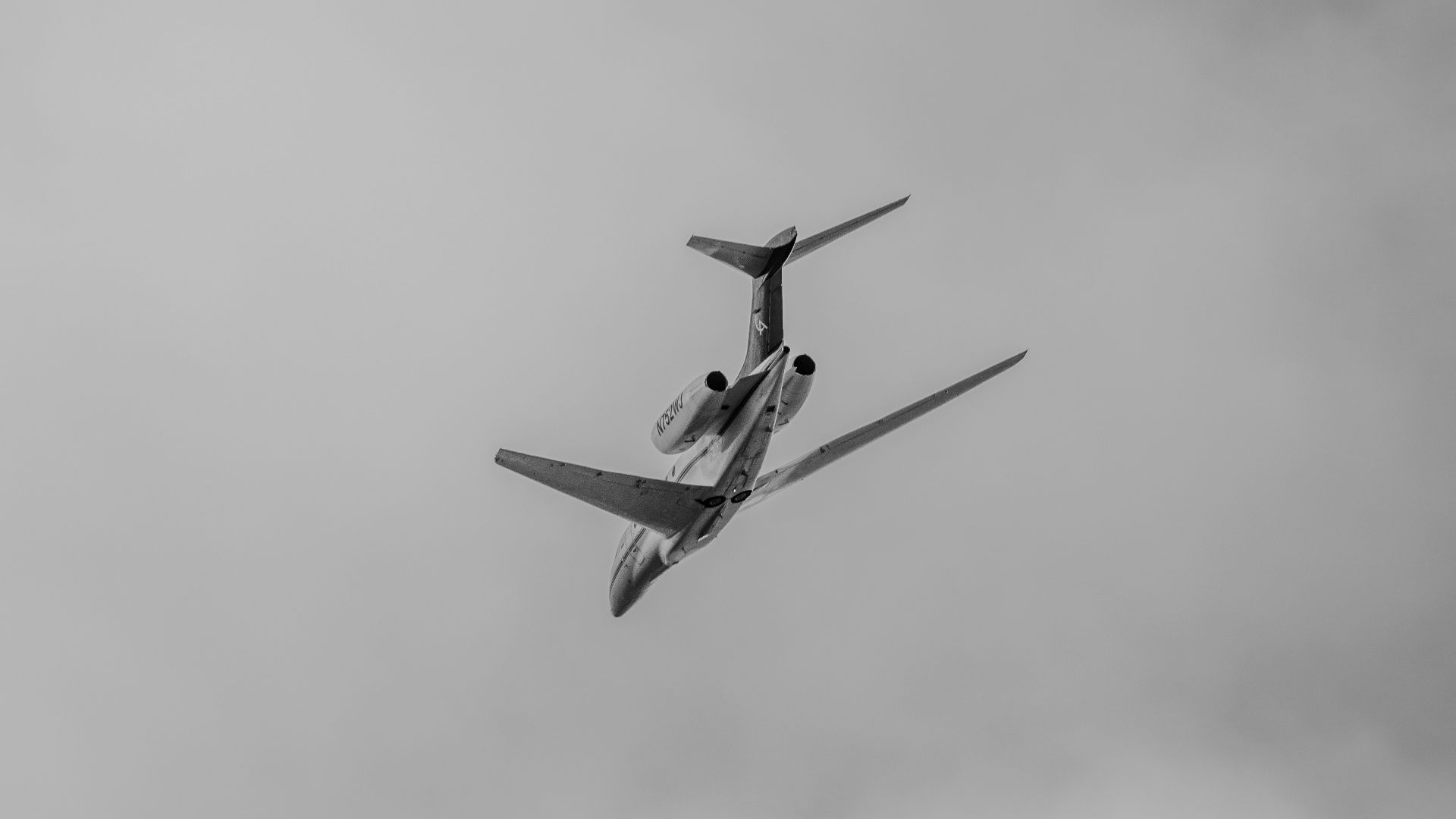 A jet airplane flying in the sky