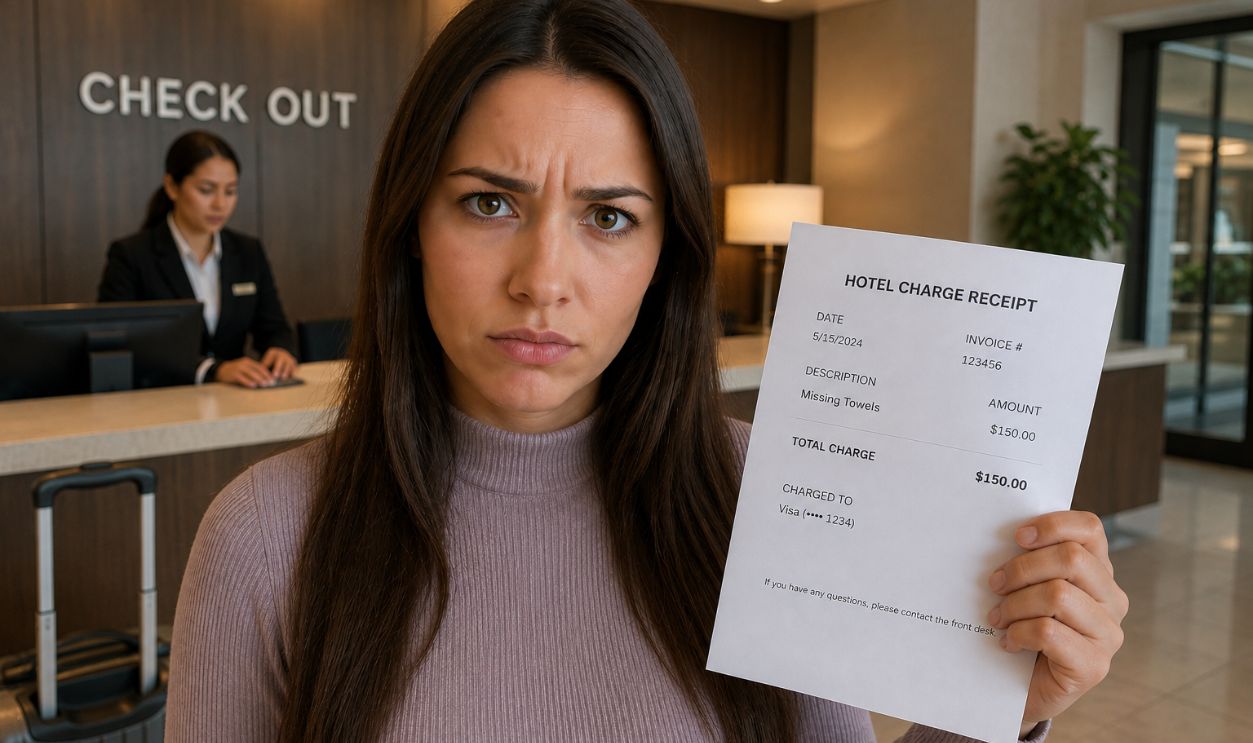 woman on reception