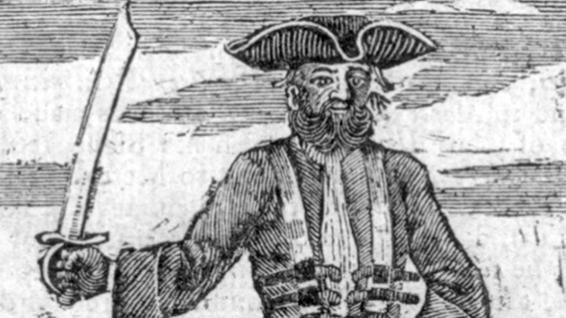 Blackbeard the Pirate: this was published in The History...of Pirates, 1725.