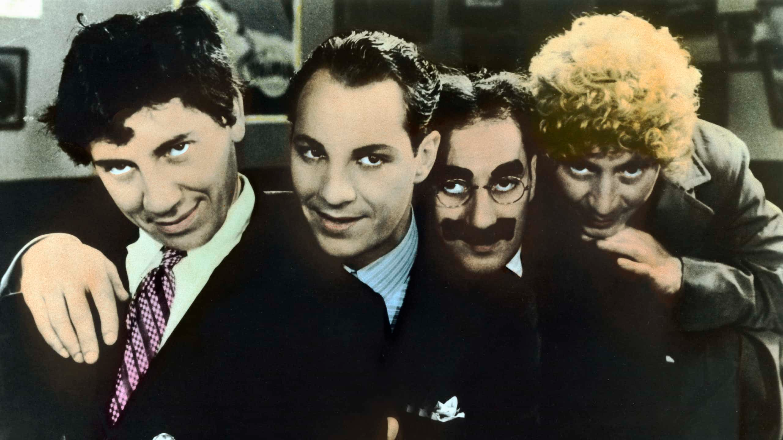 Gettyimages - 1262779790, The Cocoanuts Kino. The Cocoanuts, USA, 1929, Regie: Robert Florey, Joseph Santley, Darsteller: Zeppo, Groucho, Chico, Harpo Marx. 