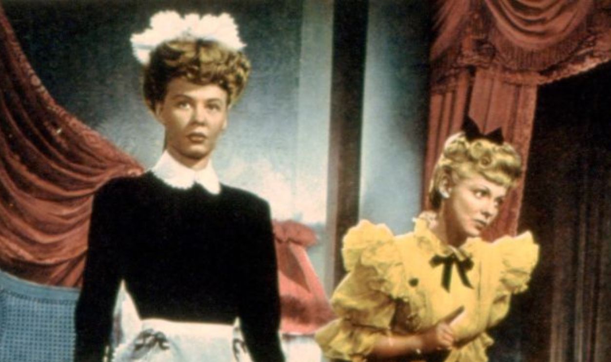 Three Little Girls In Blue, lobbycard, Vera-Ellen, Vivian Blaine, June Haver, 1946.