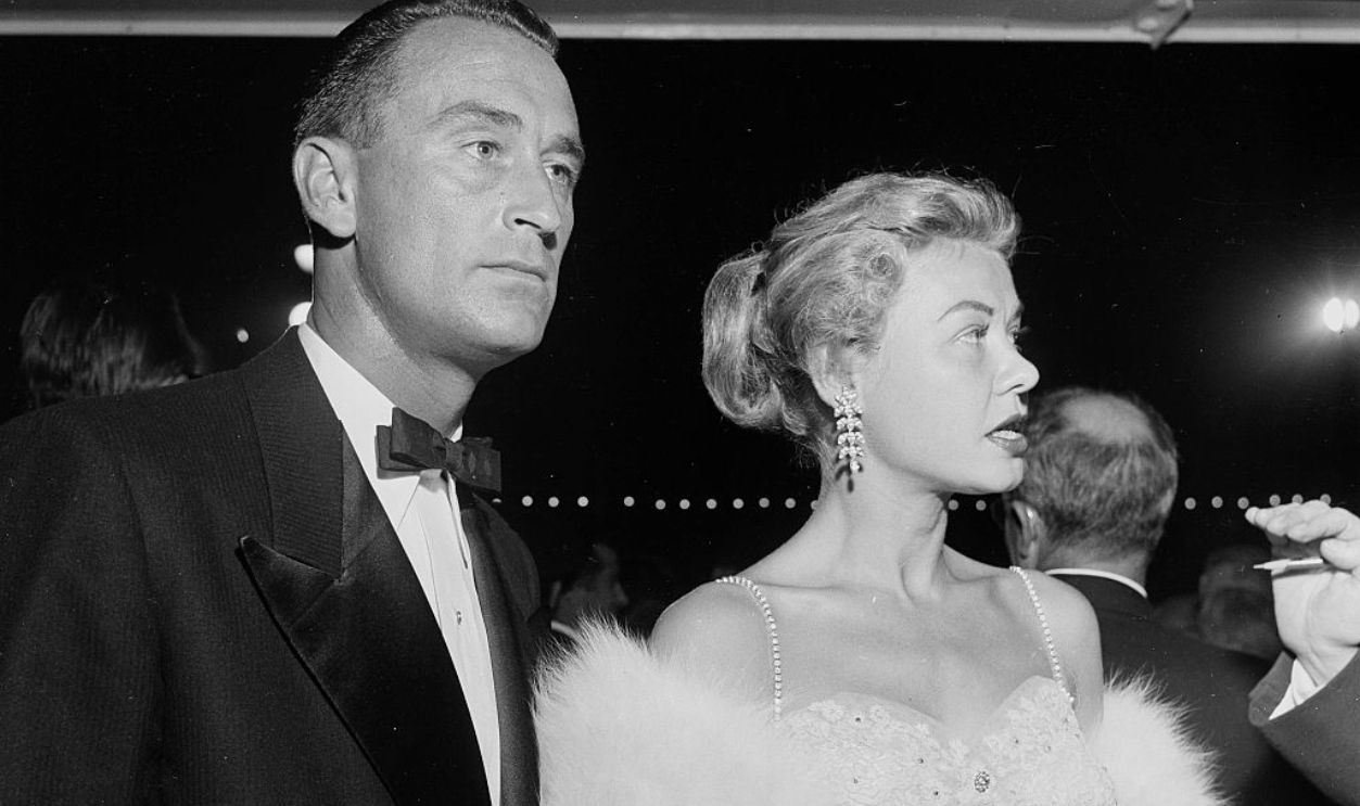 LOS ANGELES,CA - CIRCA 1954: Actress Vera-Ellen and Victor Rothschild attend an event in Los Angeles,CA.
