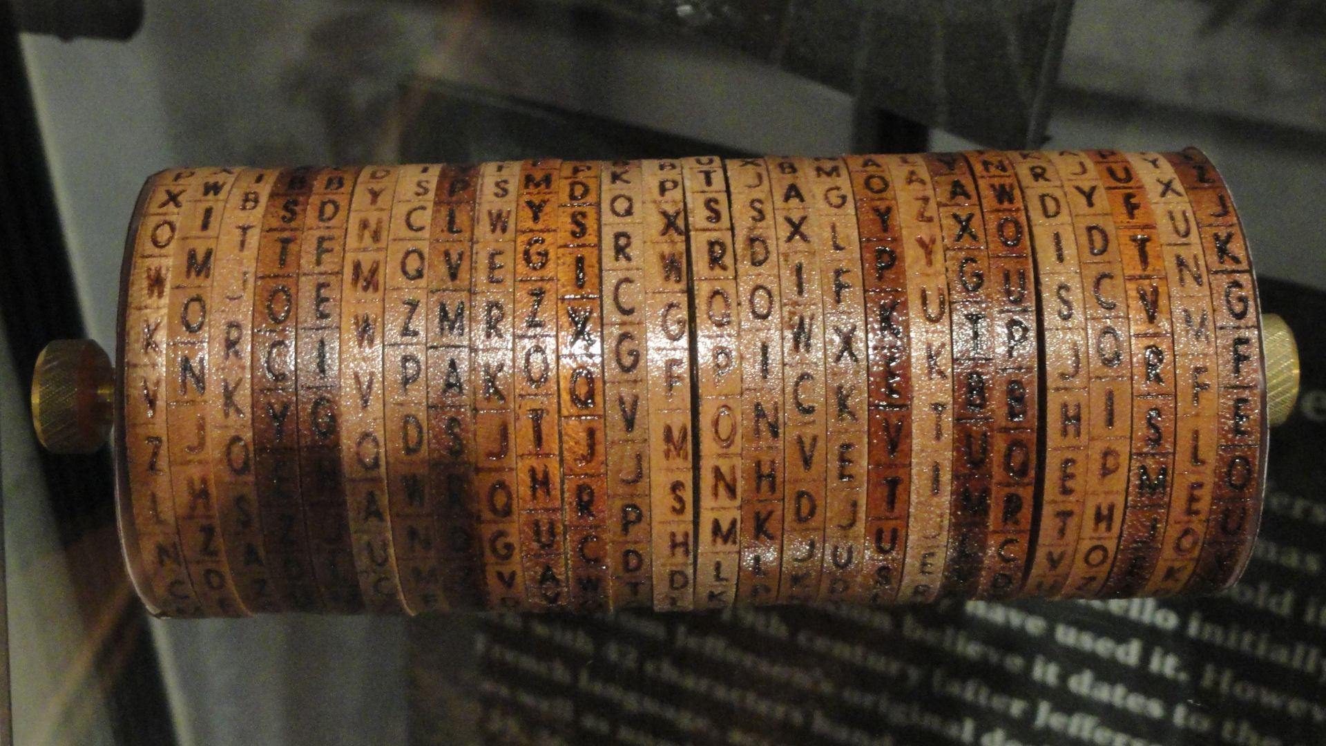 Exhibit in the National Cryptologic Museum, Fort Meade, Maryland, USA. All items in this museum are unclassified; items created by the United States Government are not subject to copyright restrictions.