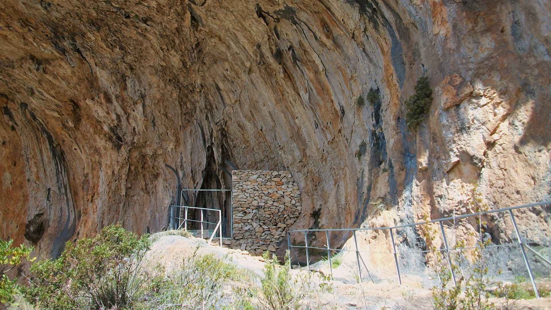Rock shelter with Levantine art, Pla de Petracos, Castell de Castells, Alicante Province, Spain.