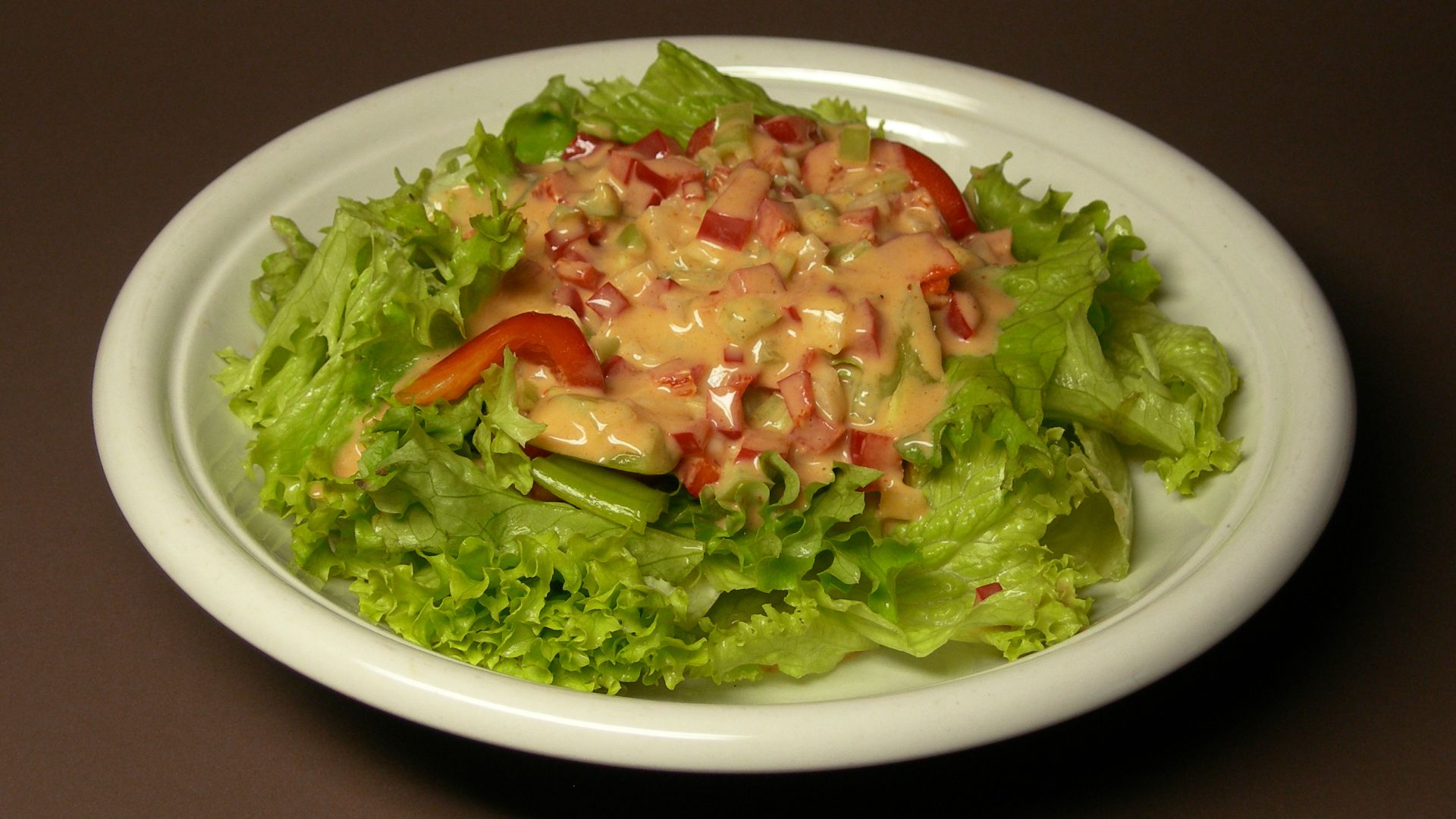 Salad with Thousand Island Dressing