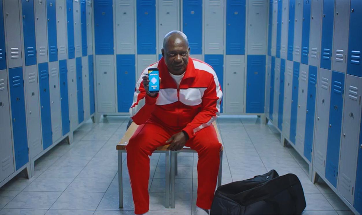 Screenshot from Sportsbet Ben Johnson advertisement (2017)