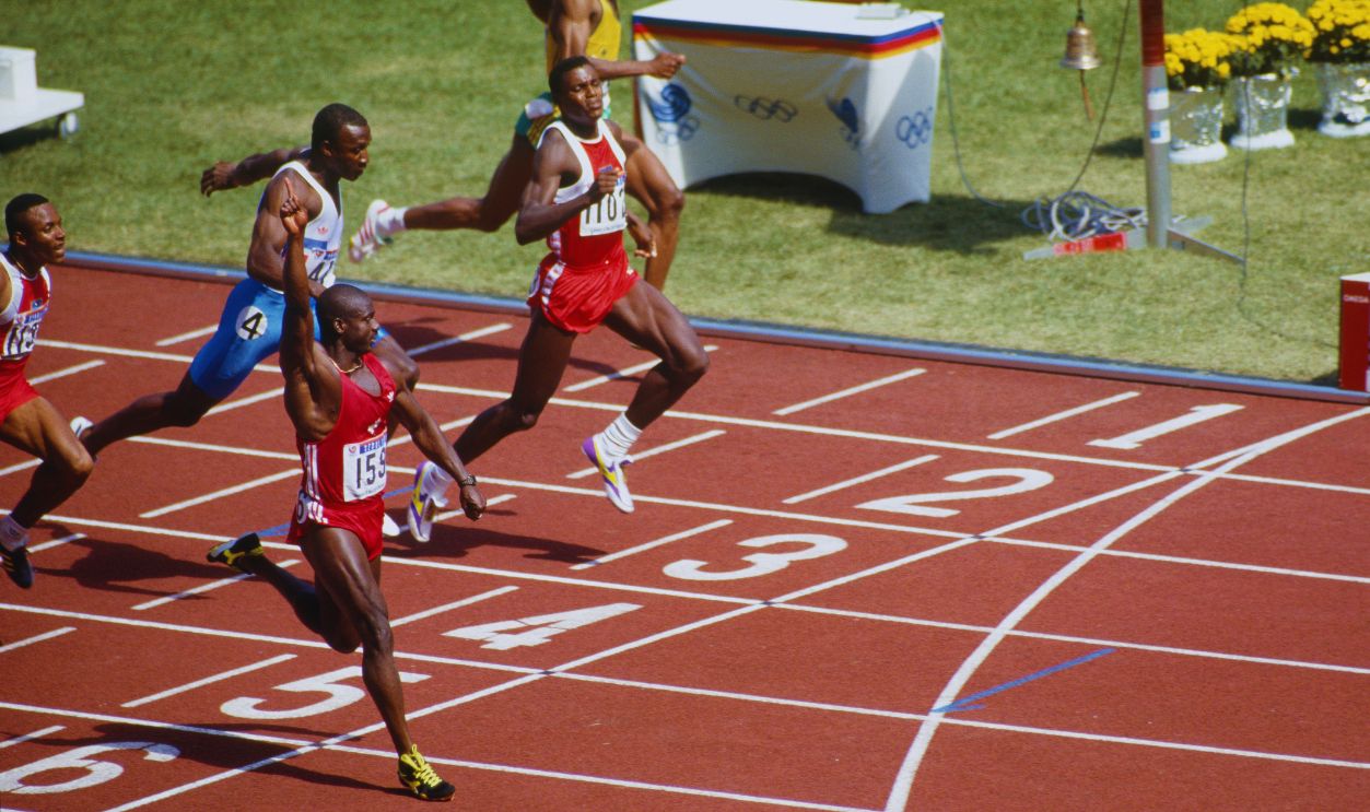 Gettyimages - 640256523, Athletics - Ben Johnson and Carl Lewis 