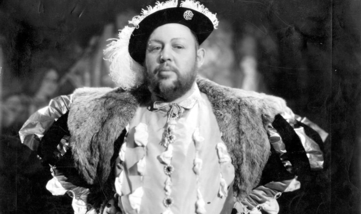 1932: English character actor Charles Laughton (1899 - 1962) plays the title role in 'The Private Life Of Henry VIII', directed by Alexander Korda for London Films.