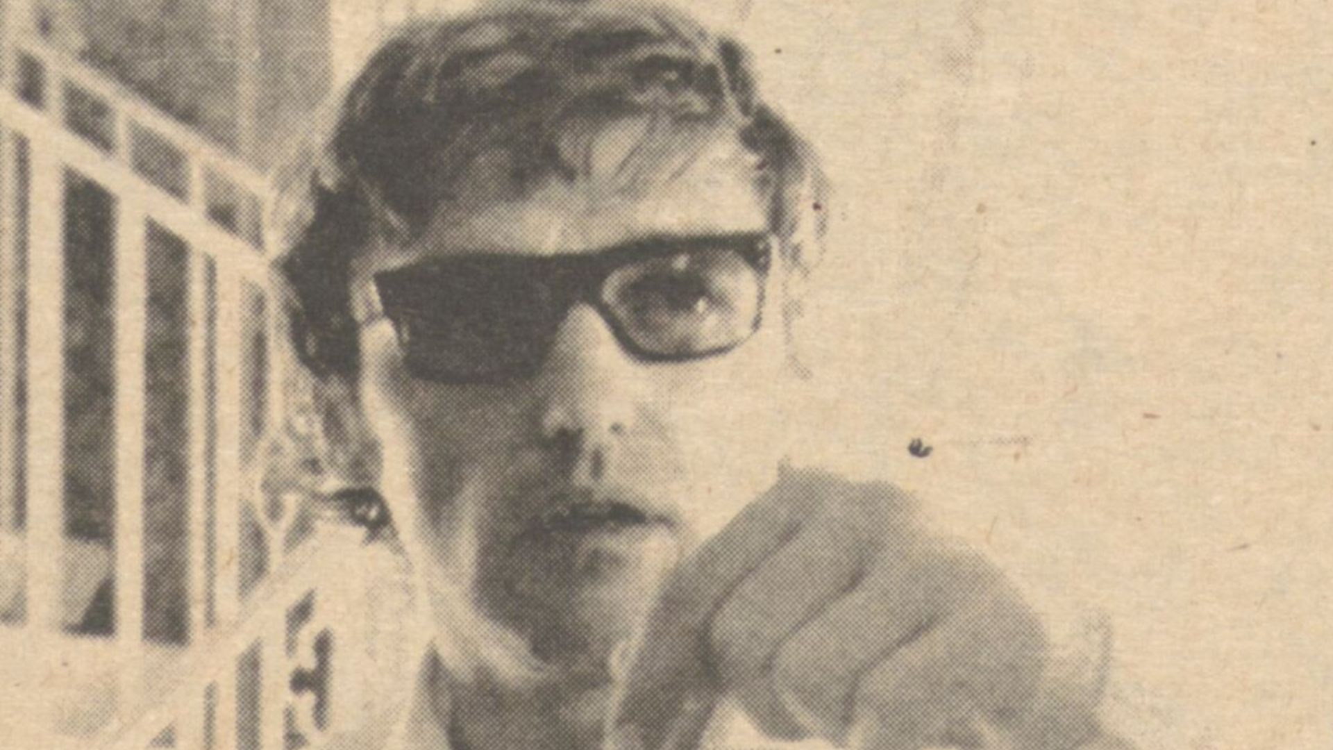 Picture of Dennis Hopper during his interview in Helix, v.10, no.1, Oct. 9, 1969, p. 12