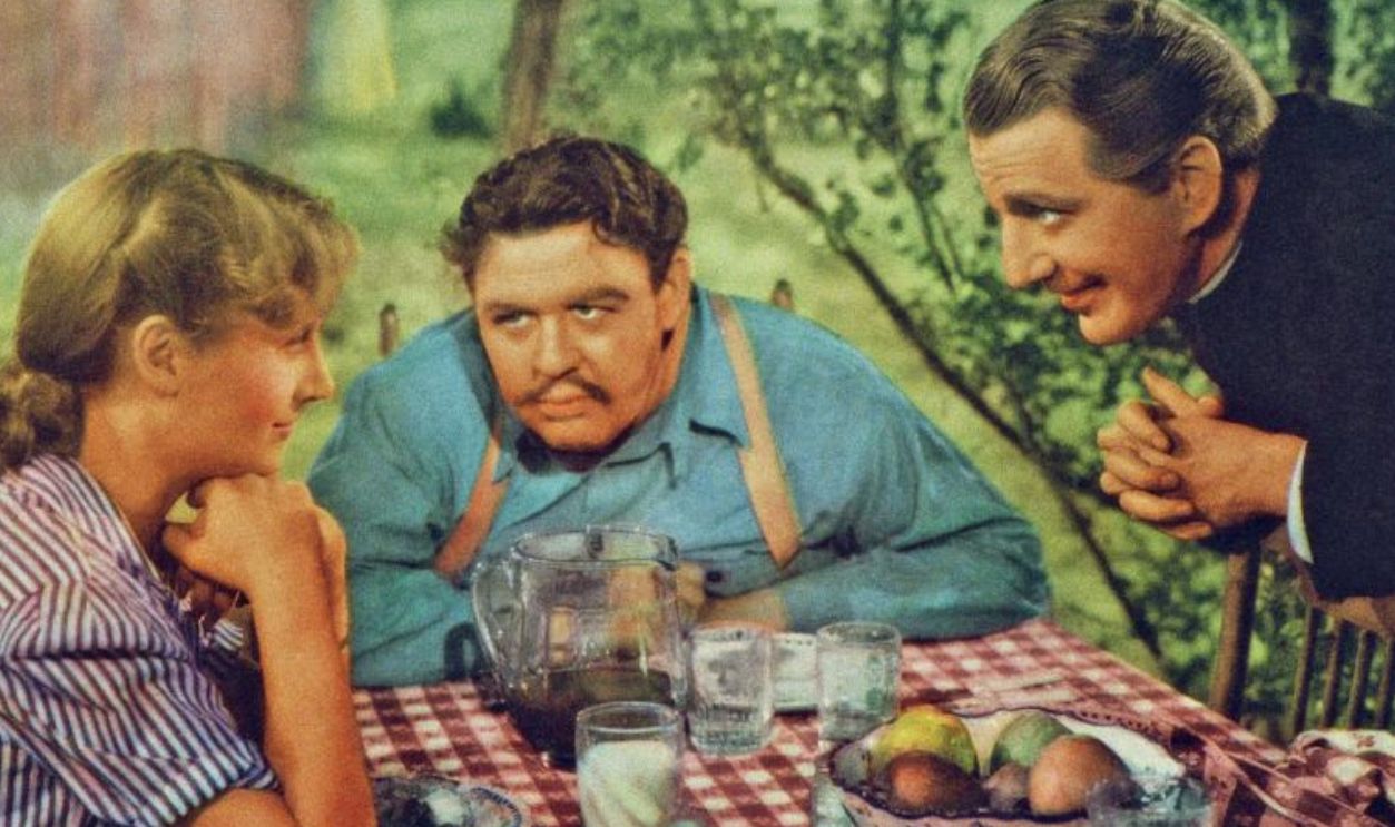 They Knew What They Wanted, US lobbycard, from left: Carole Lombard, Charles Laughton, Frank Fay, 1940.