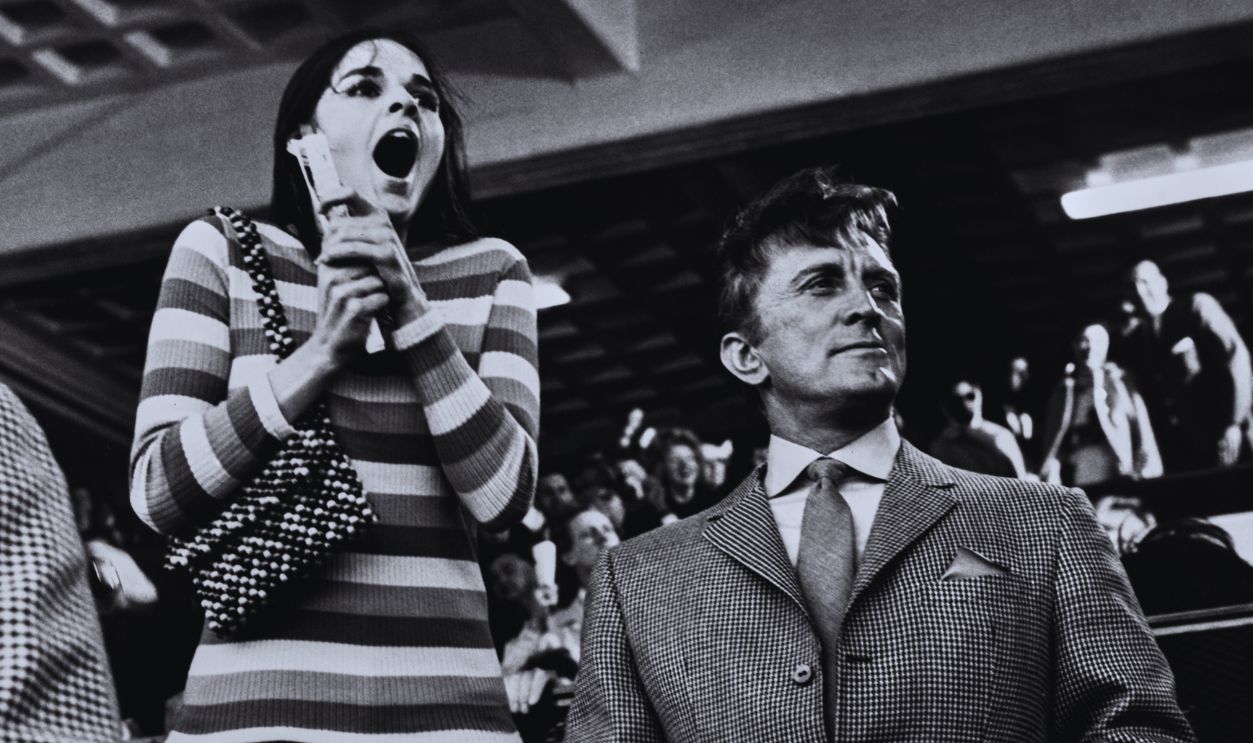 Gettyimages - 2099359085, 'A Lovely Way To Die' Publicity Still American actress Ali MacGraw and American actor and film director Kirk Douglas at a racetrack in a scene from 'A Lovely Way to Die', filmed in the United States, 1968. Directed by David Lowell Rich, the crime drama starred MacGraw as Melody, with Douglas as Jim Schuyler. 
