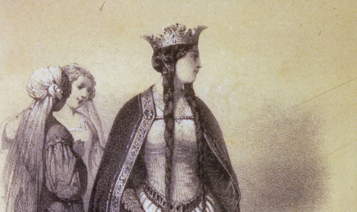 Gettyimages - 2270187629, Mathilde de Flandre Portrait de Mathilde de Flandre, gravure du XIXème siècle.