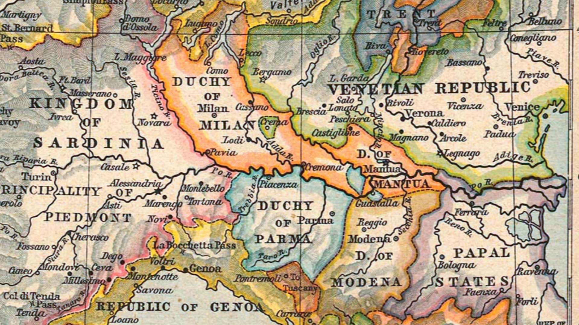 Northern Italy, 1796 (for the campaigns of 1796-1805)