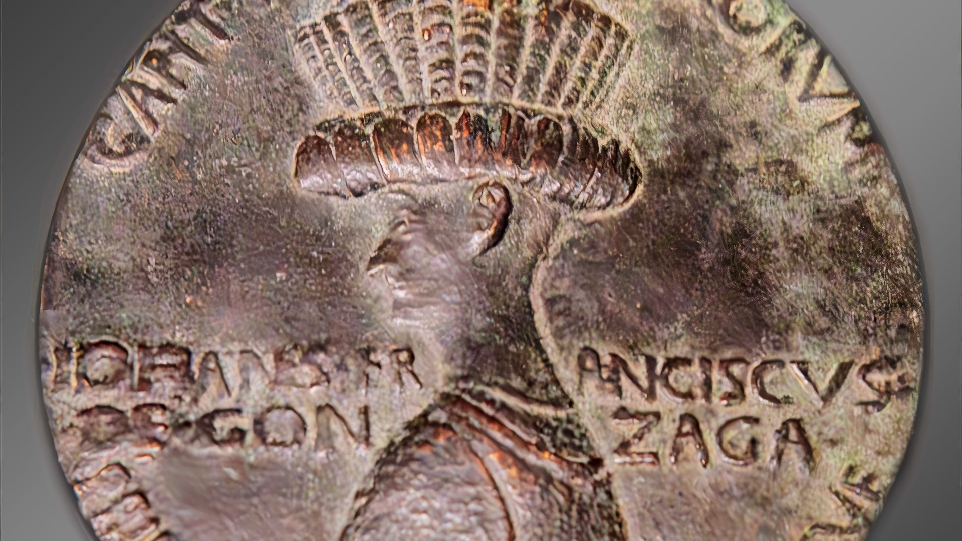 File:(Treviso) Medal of Giovan Francesco Gonzaga I, Marquis of Mantua by Pisanello - Treviso, Museo Civico.jpg