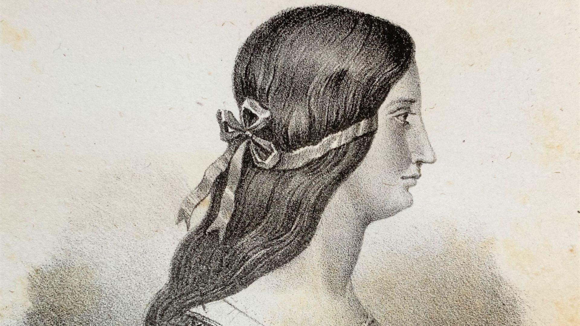 Engraving of Lucrezia Borgia, published in 1861
