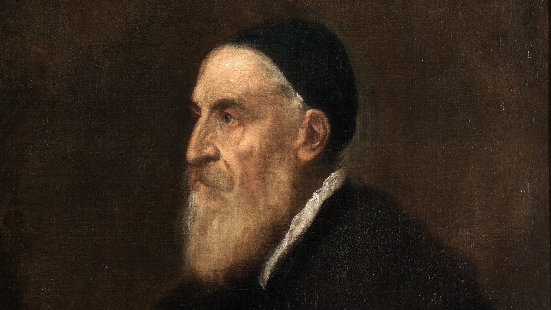 Self-portrait of the Italian painter Tiziano Vecellio (c. 1490-1576), better known as Titian.