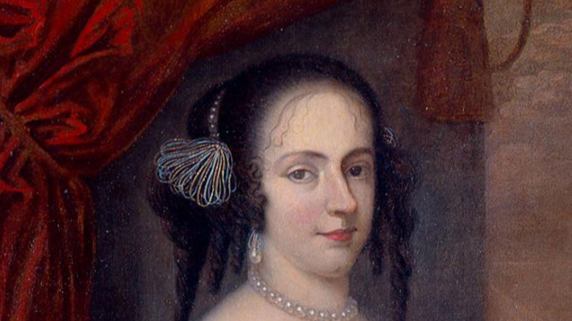 Portrait of Isabella d'Este, Duchess of Parma (1635-1666), wife of Ranuccio II Farnese (1630-1694).
