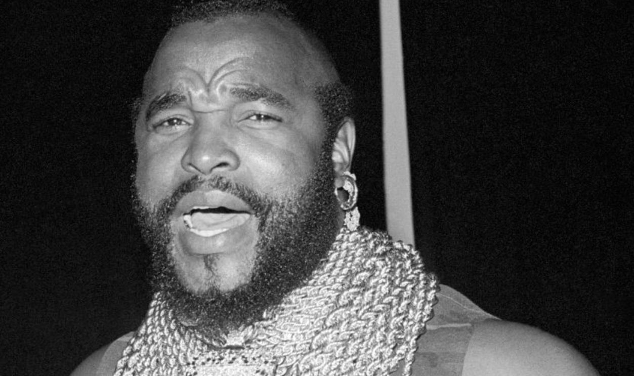 LOS ANGELES, CA - CIRCA 1986: American actor, television personality, and retired bouncer, bodyguard and professional wrestler Mr. T, poses for a portrait during the celebration for 2,000,000 copies sold of Janet Jackson's album