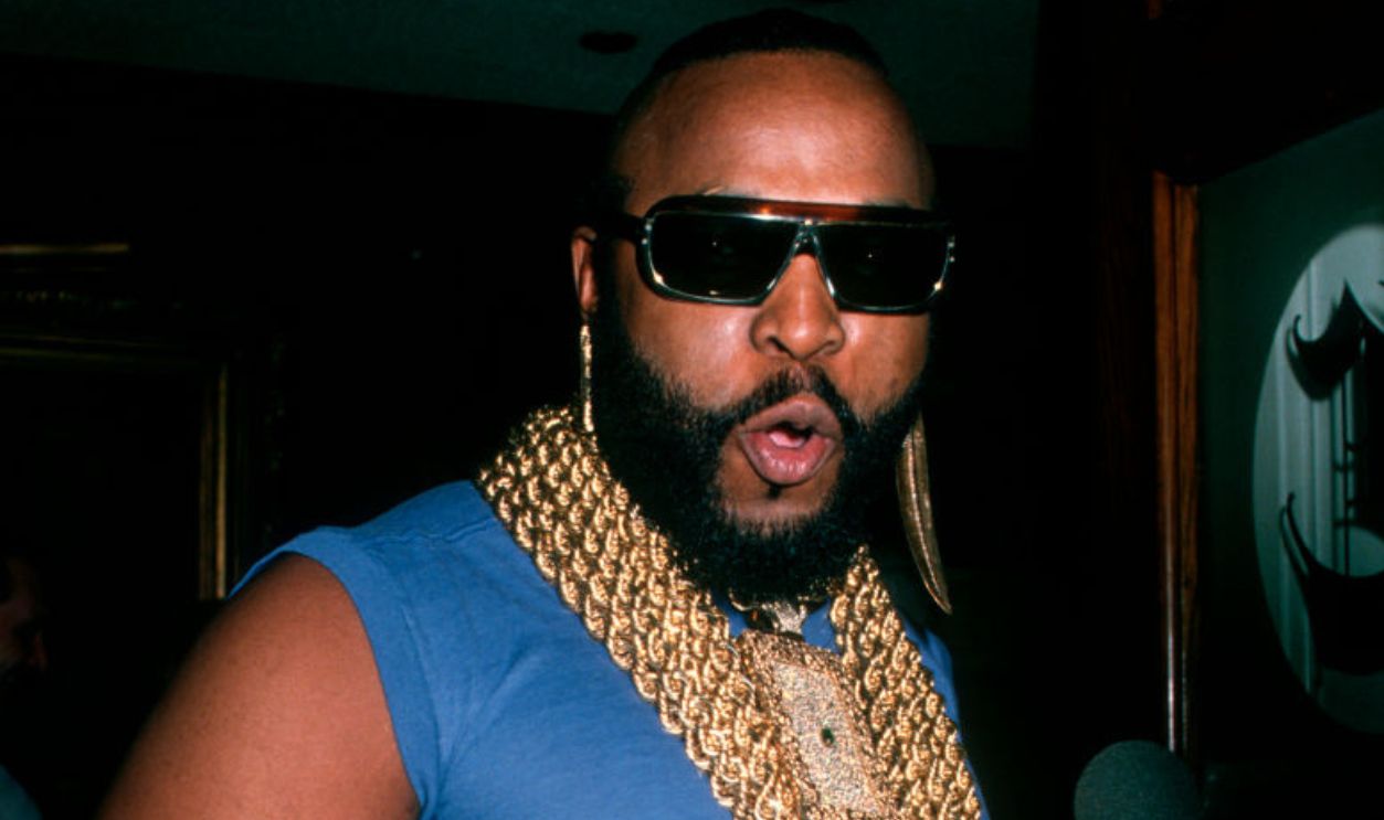Mr T at the Pierre Cossett Superbowl Party, Chasen's Restaurant, Beverly Hills.