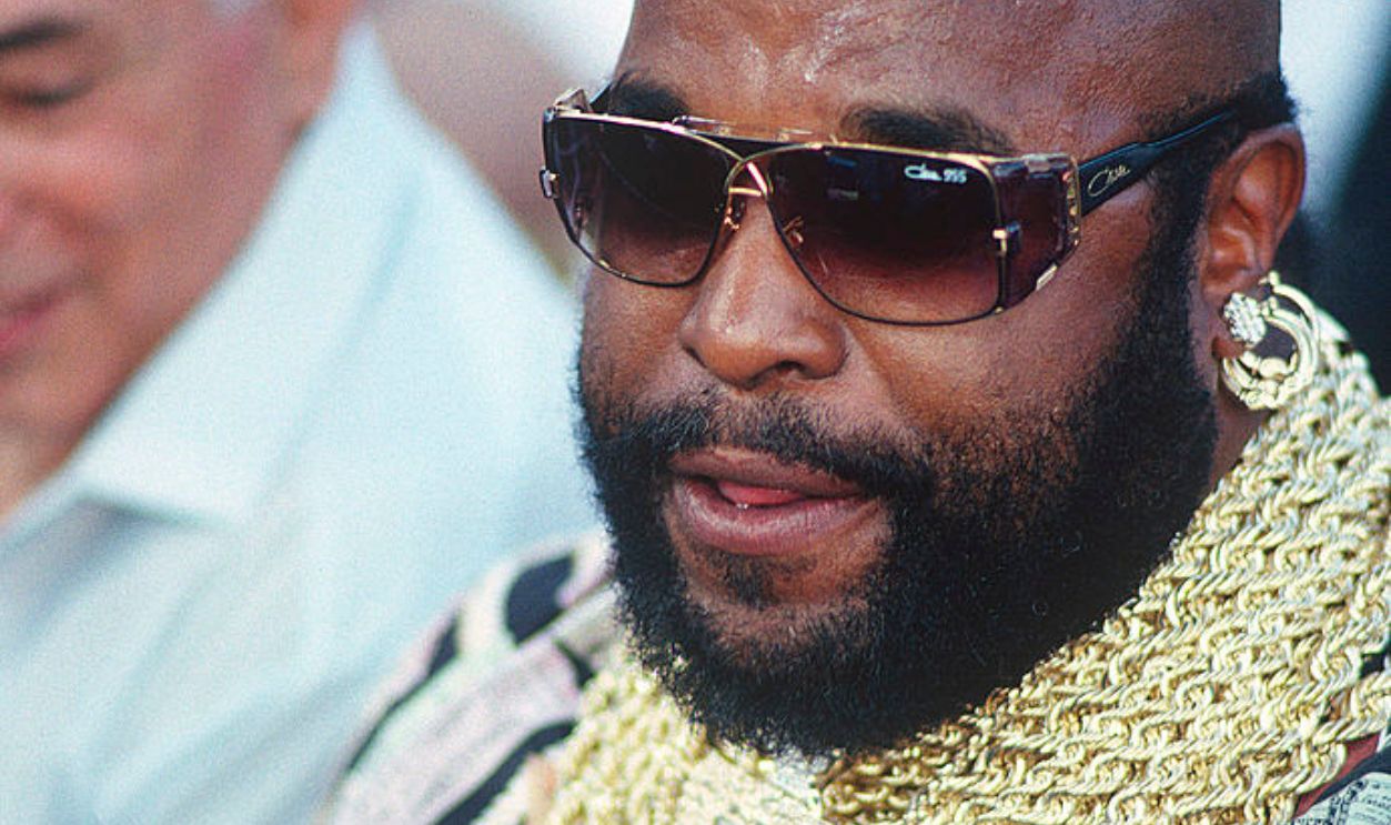 PALM SPRINGS, CA - JUNE 1: Actor Mr T looks on during the WBC Light Middleweight Tittle Fight between Terry Norris and Donald Curry June 1, 1991 at the Radisson Resort in Palm Springs, California.