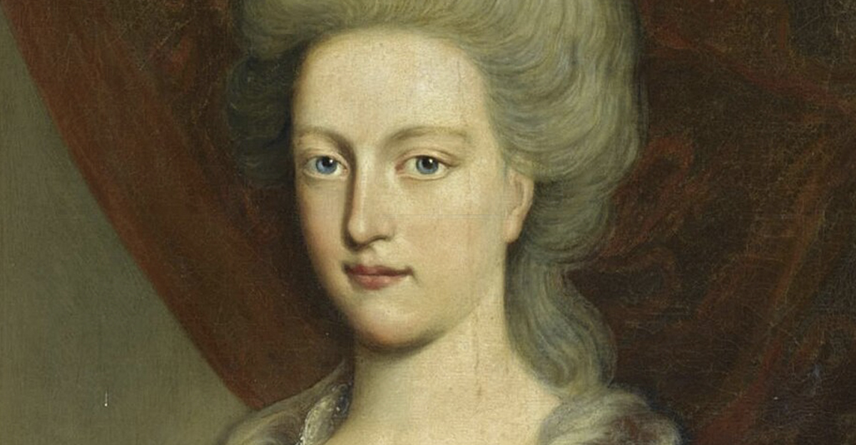 Historical painting of Augusta of Brunswick