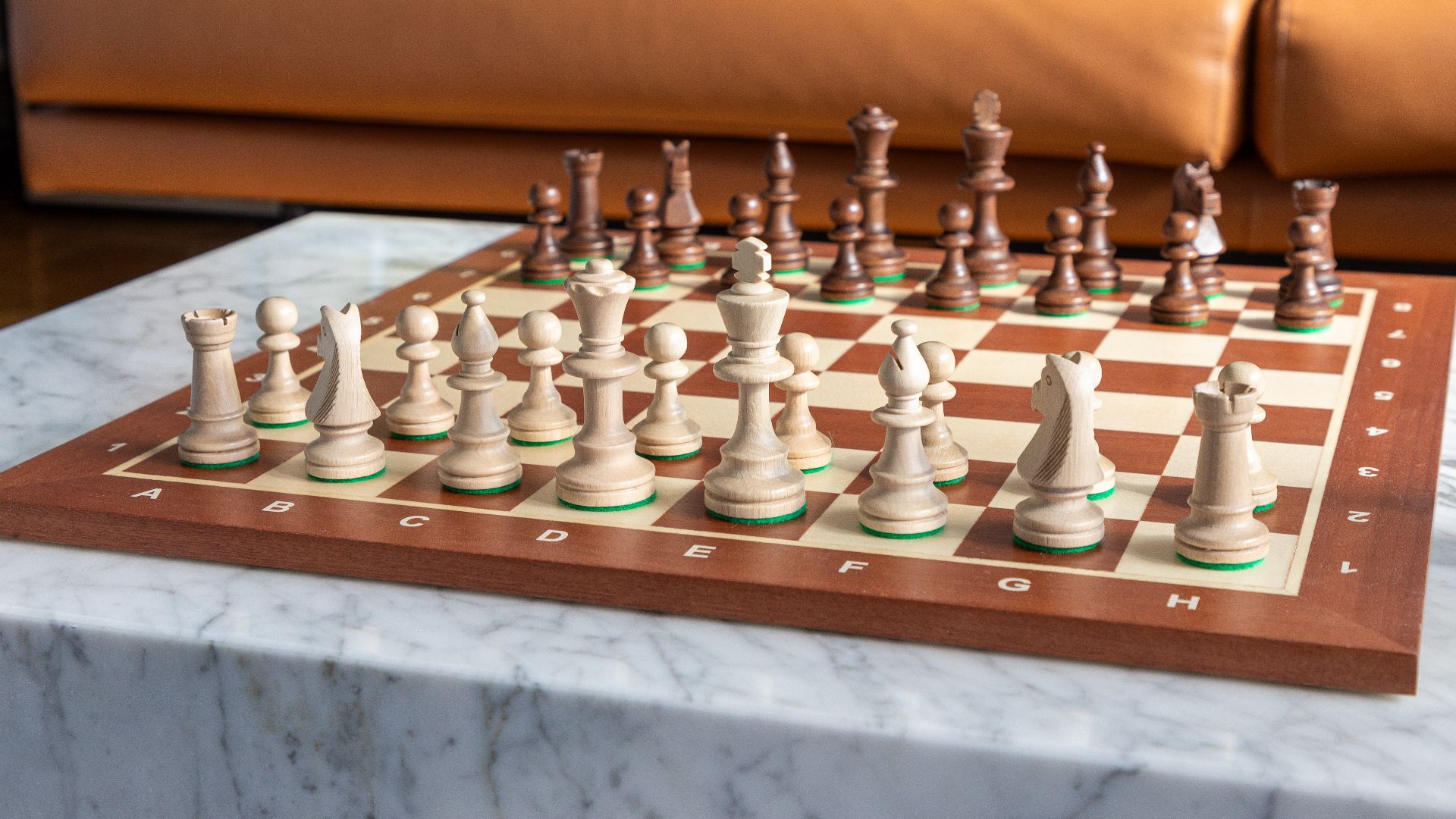 Wegiel chess board with pieces