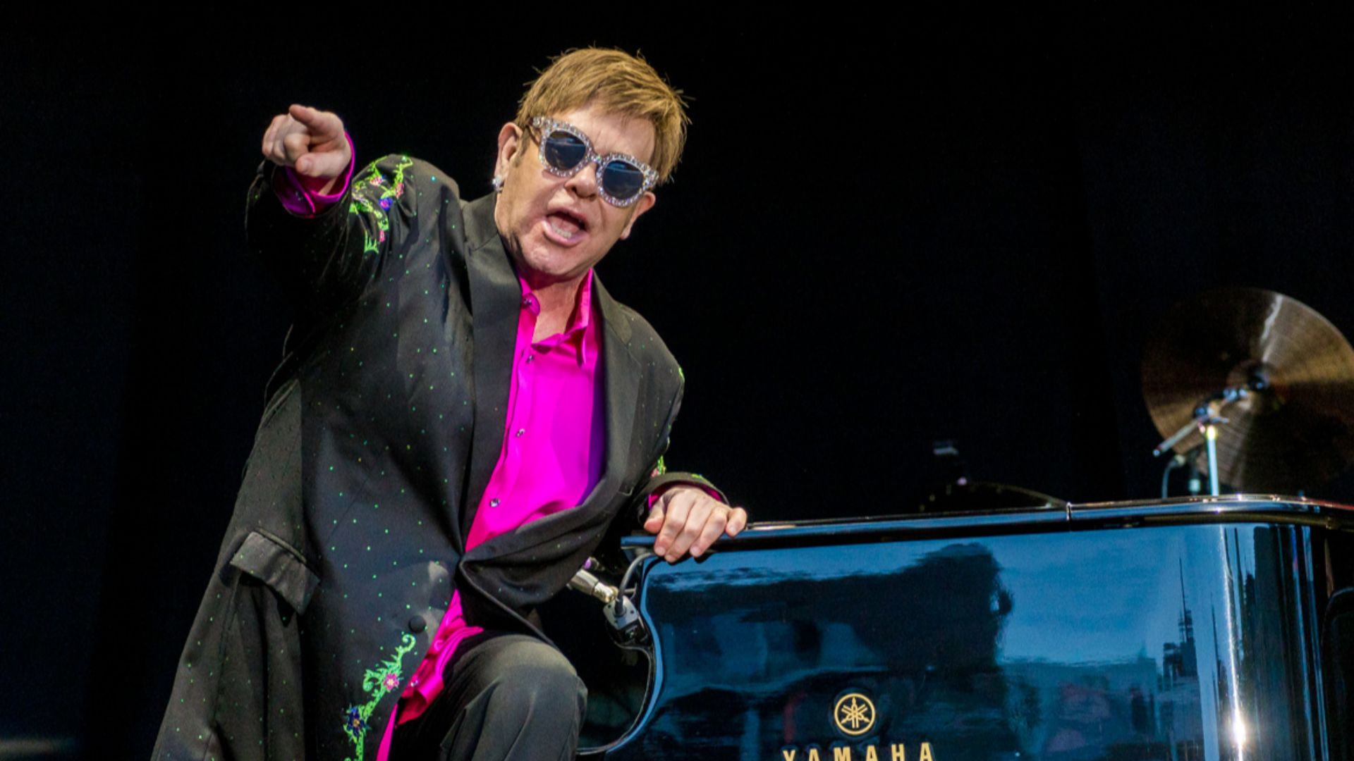 Elton John performing in Kristiansand, Norway, 2017