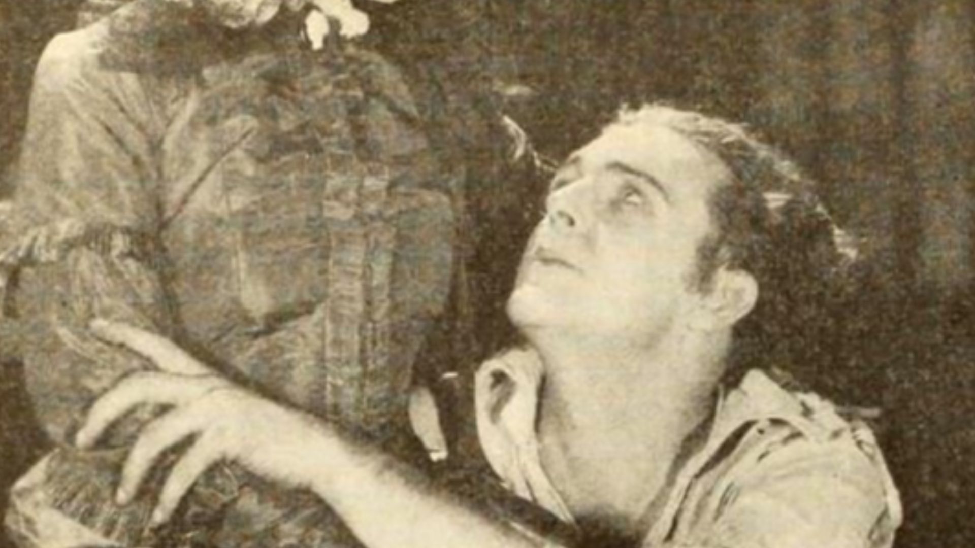 Still from the American silent film Forever (1921) with Elsie Ferguson and Wallace Reid, on page 58 of the October 1921 Photoplay.