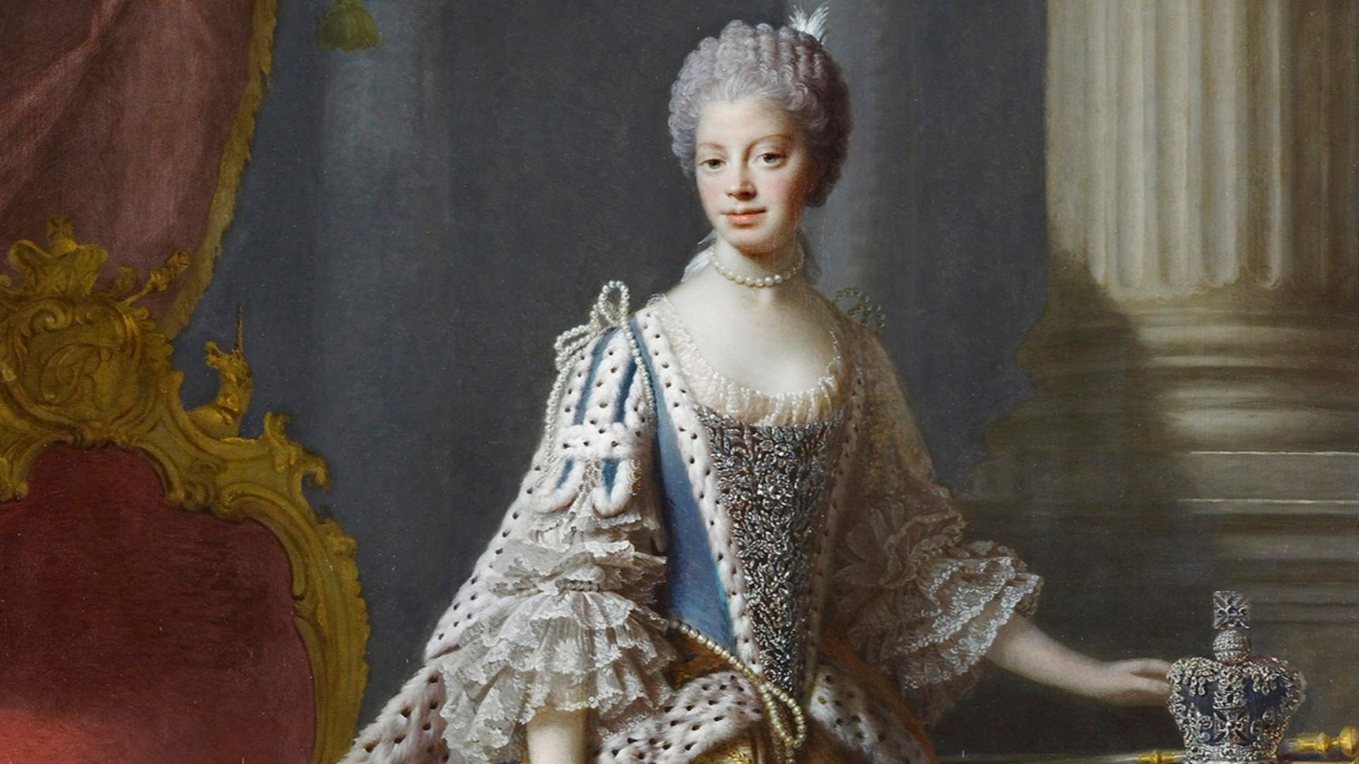 Coronation portrait of Queen Charlotte of Mecklenburg-Strelitz