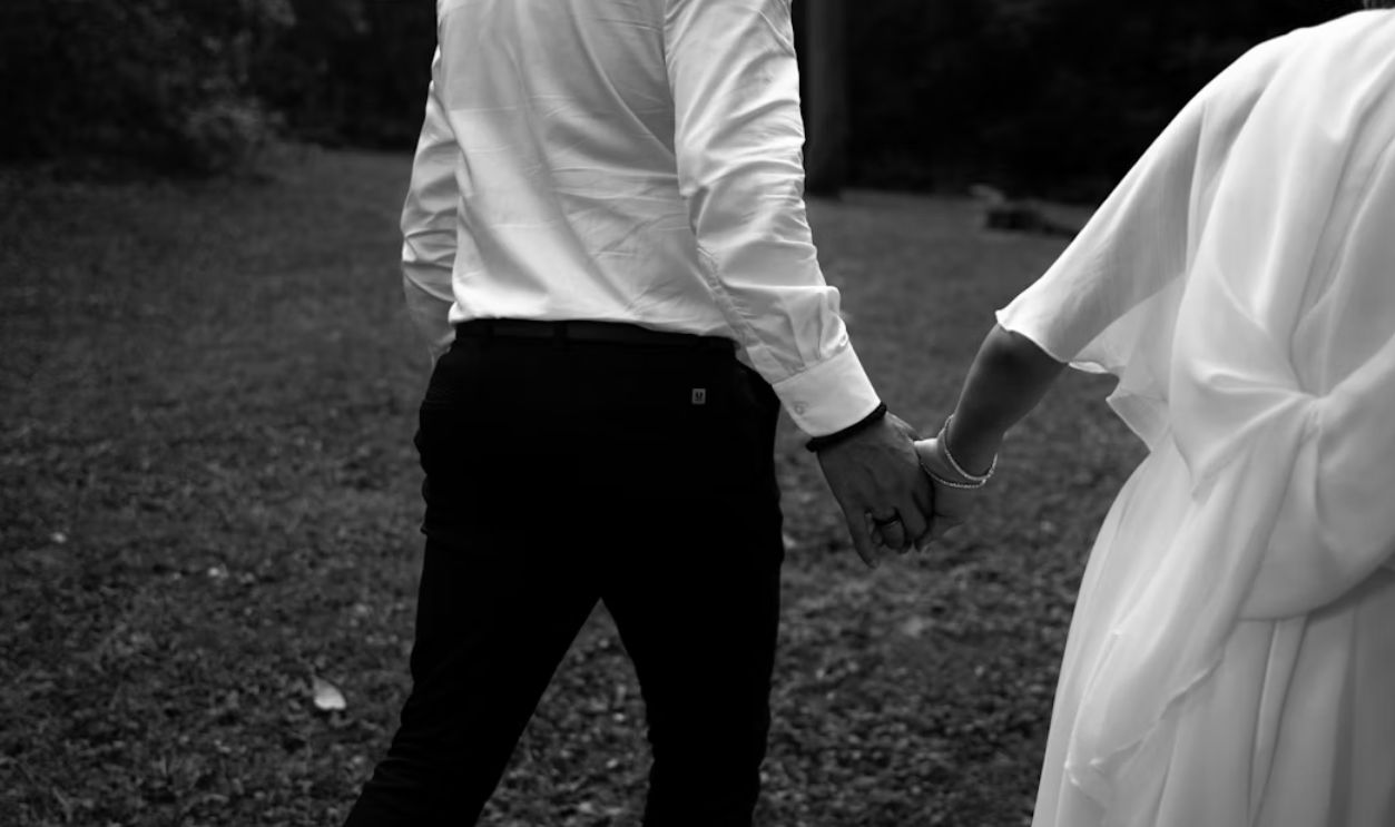 couple in the field