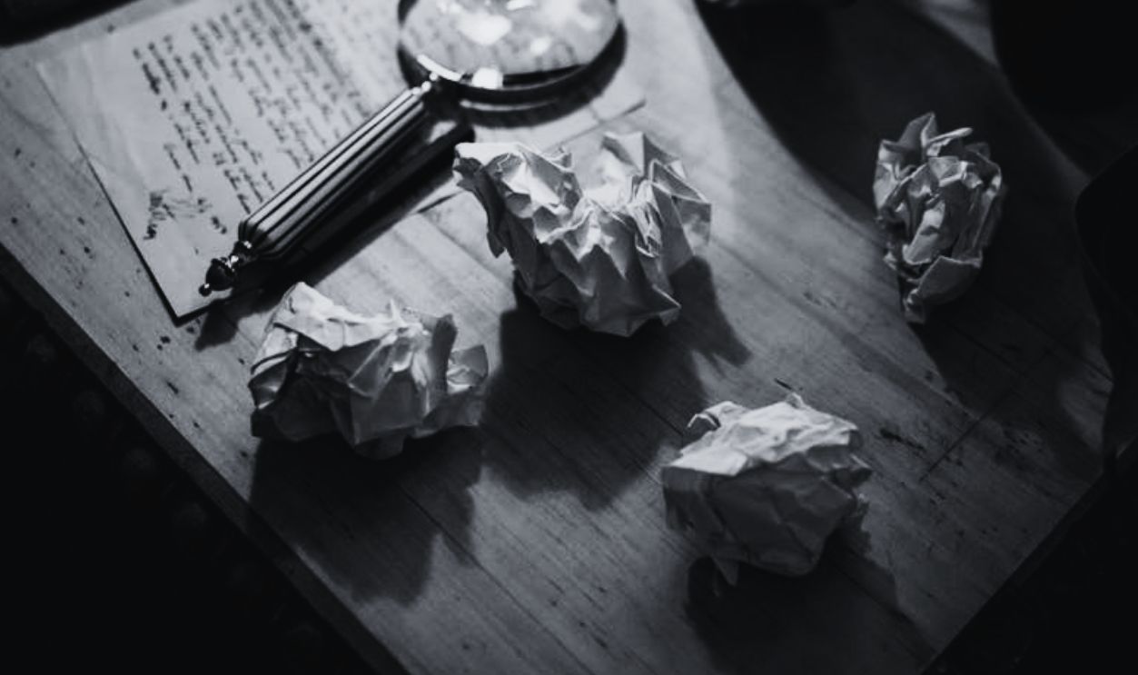 crumpled paper