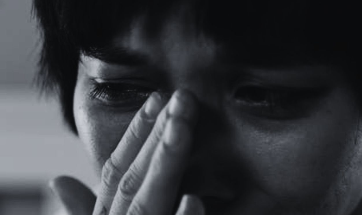 woman crying
