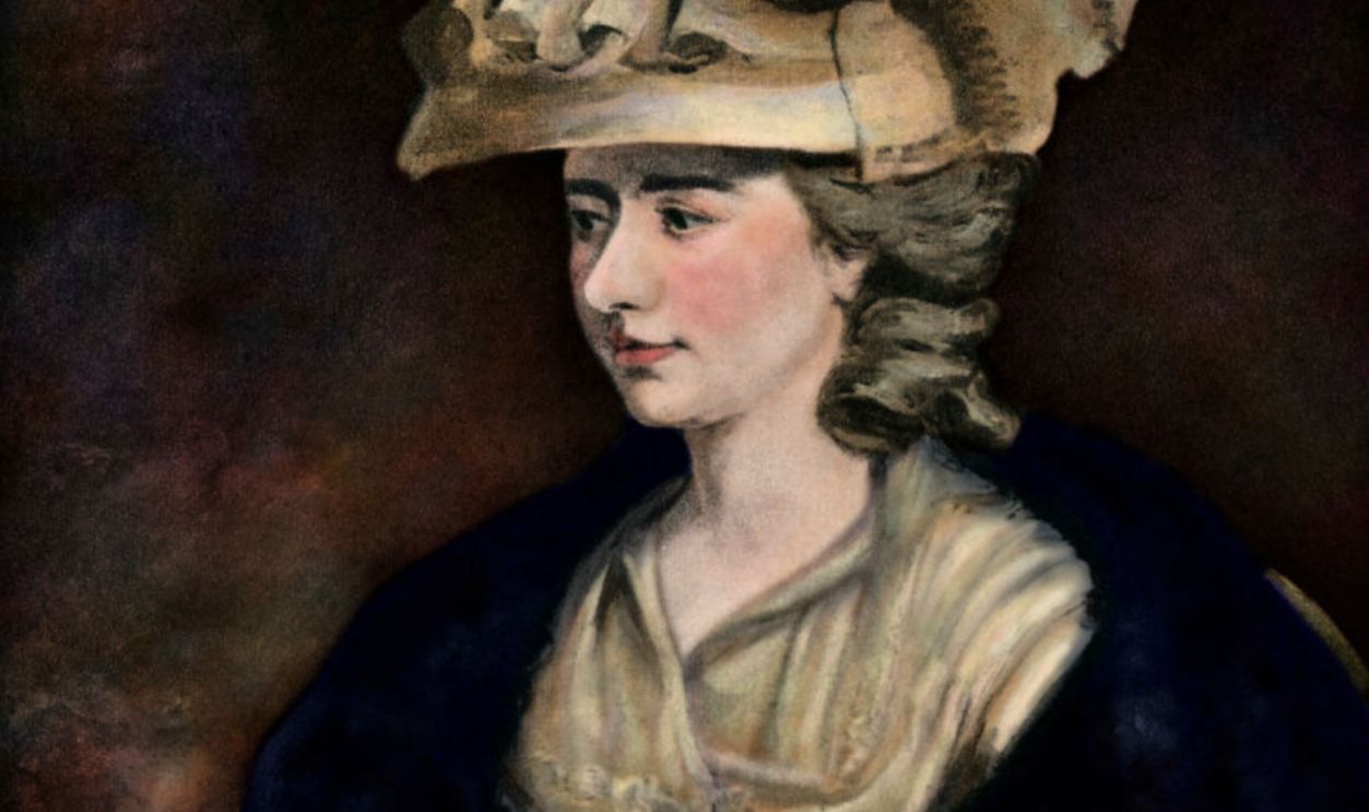 Frances Burney/ Fanny Burney/ Madame dArblay (13 June 1752-6 January 1840). English novelist, diarist and playwright. After oil painting by E. F. Burney. English Diaries and Journals: Britain in Pictures by Kate O'Brien (London: William Collins of London, 1947).